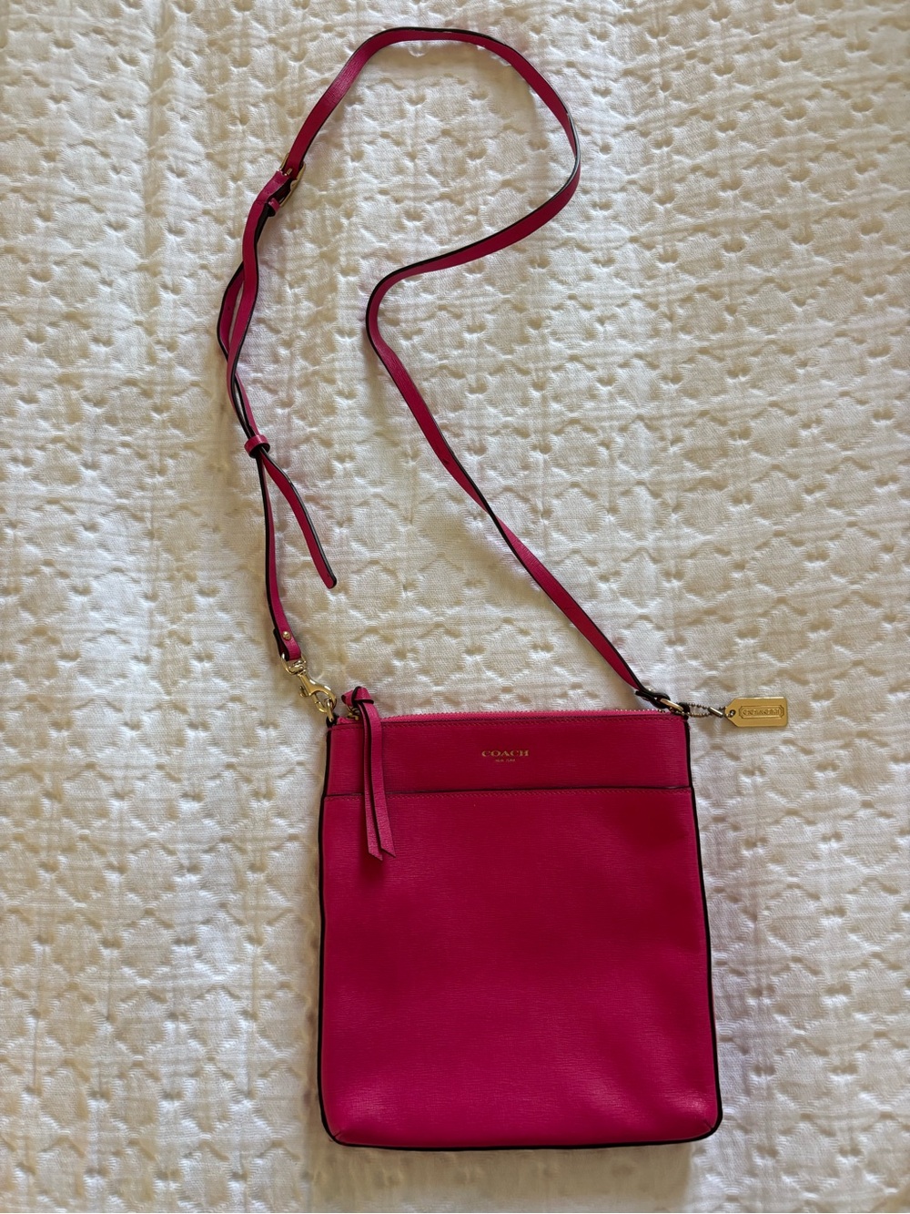 Coach Crossbody Bag in Fuchsia Pink